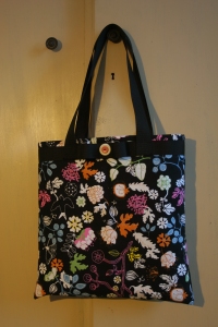 handmade bag with flower design